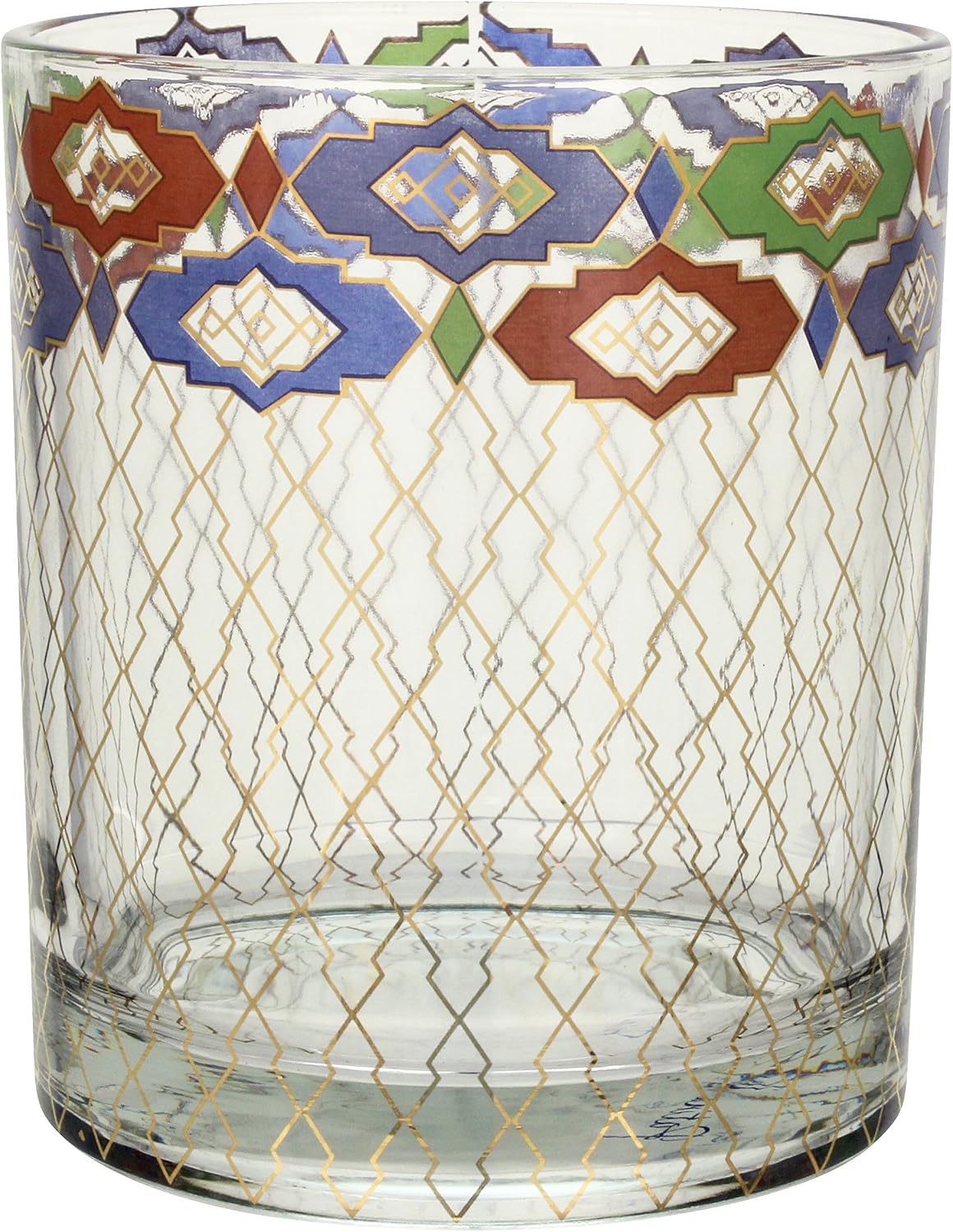 Patina Vie Turkish Filigree Rocks Glass, Multi, Set of 4