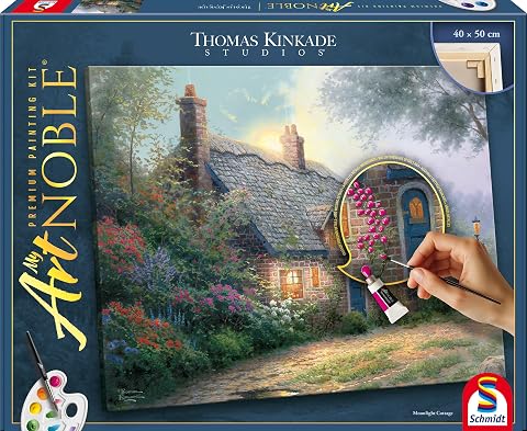 Moonlight Cottage: My Artnoble® Thomas Kinkade
