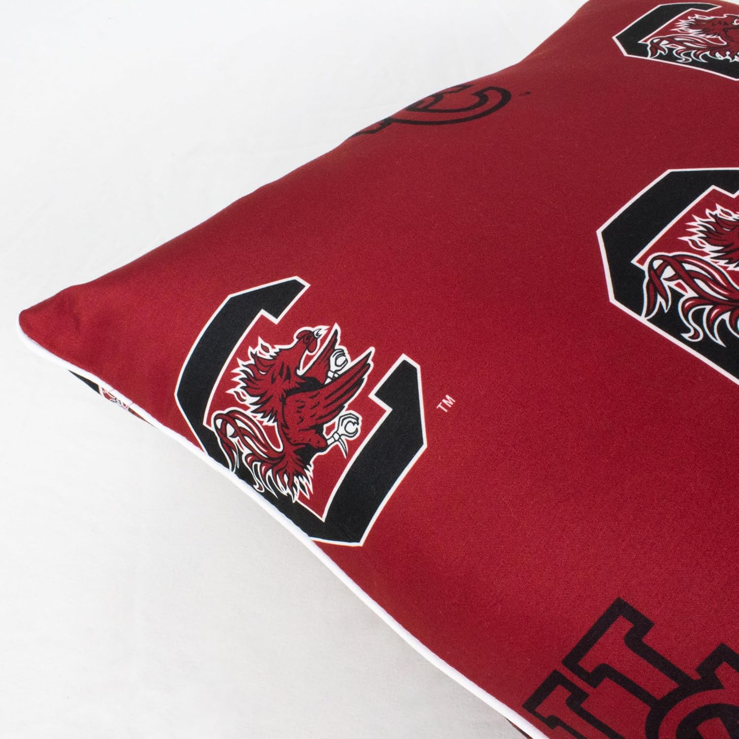 College Covers Everything Comfy South Carolina Gamecocks 16" x 16" Decorative Pillow - (Includes 2 Decorative Pillows)