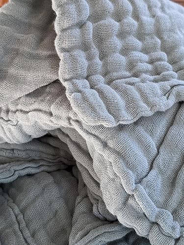 Miniatura 5 de Mommy Trails - Manta para bebé y niño pequeño, con certificación Oeko-TEX, 100% algodón orgánico (ColorGlacial Lake)