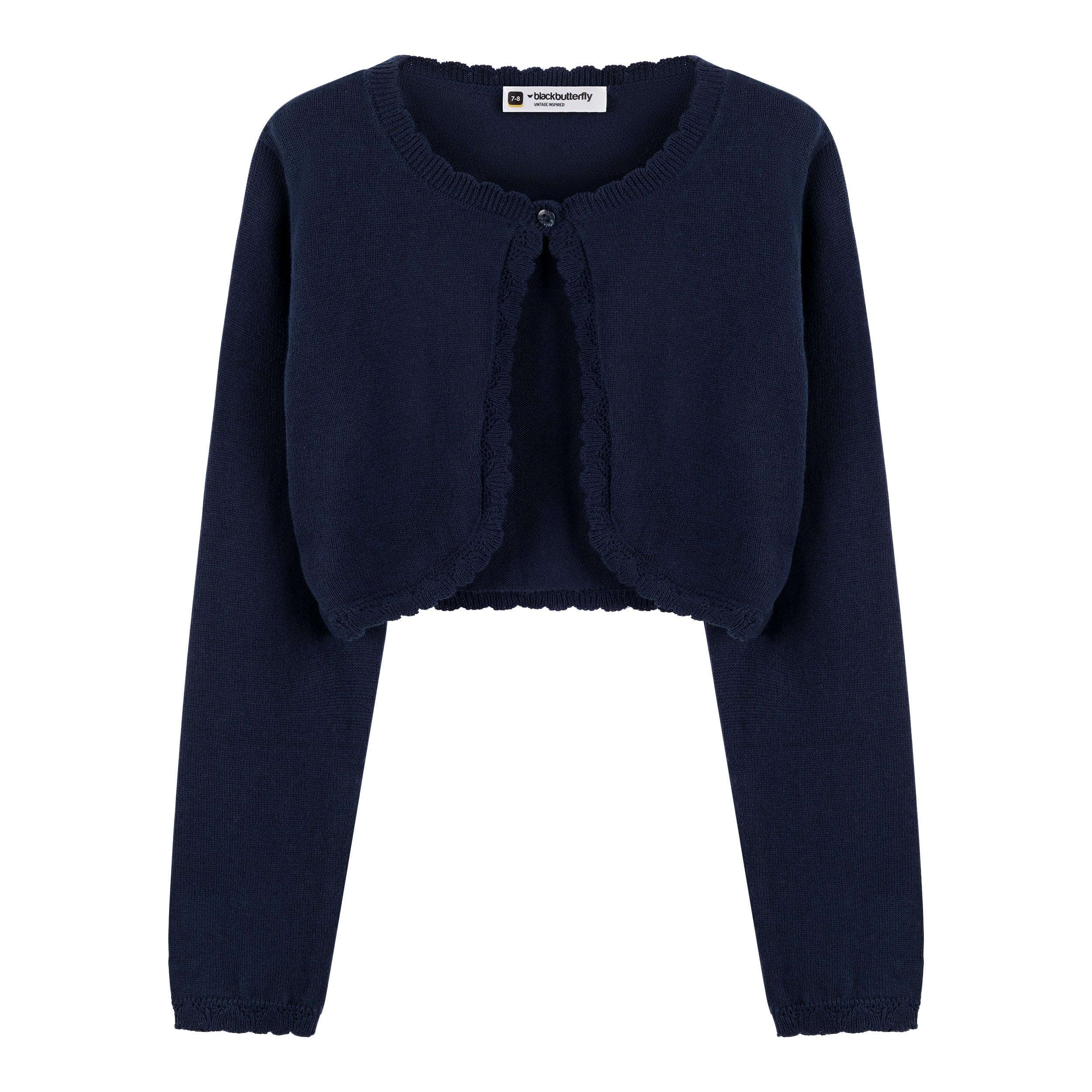 BlackButterfly Girls Long Sleeve Knit Bolero