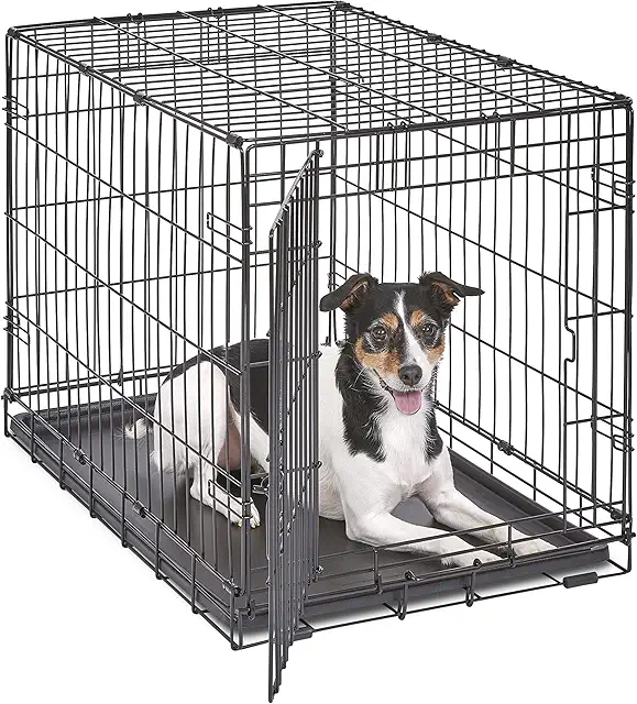 Cage pour chiens New World B30 - 76,2 cm avec plateau étanche et sécurité améliorée
