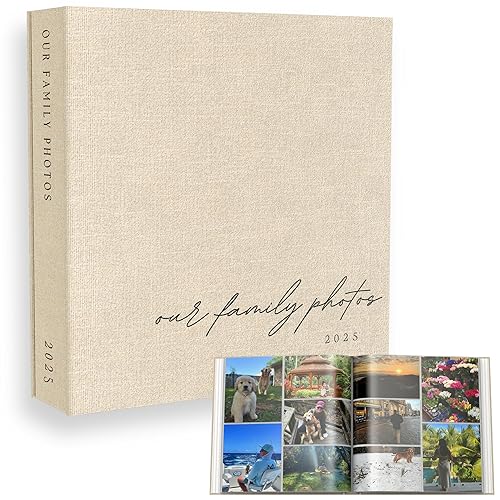 Family Photo Album 4x6 Pictures & Custom 2025 Year -
