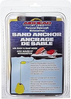 Airhead PWC | Shallow Water Sand Anchor, Yellow, 8.5" x 6" x 4" (Length x Width x Height)