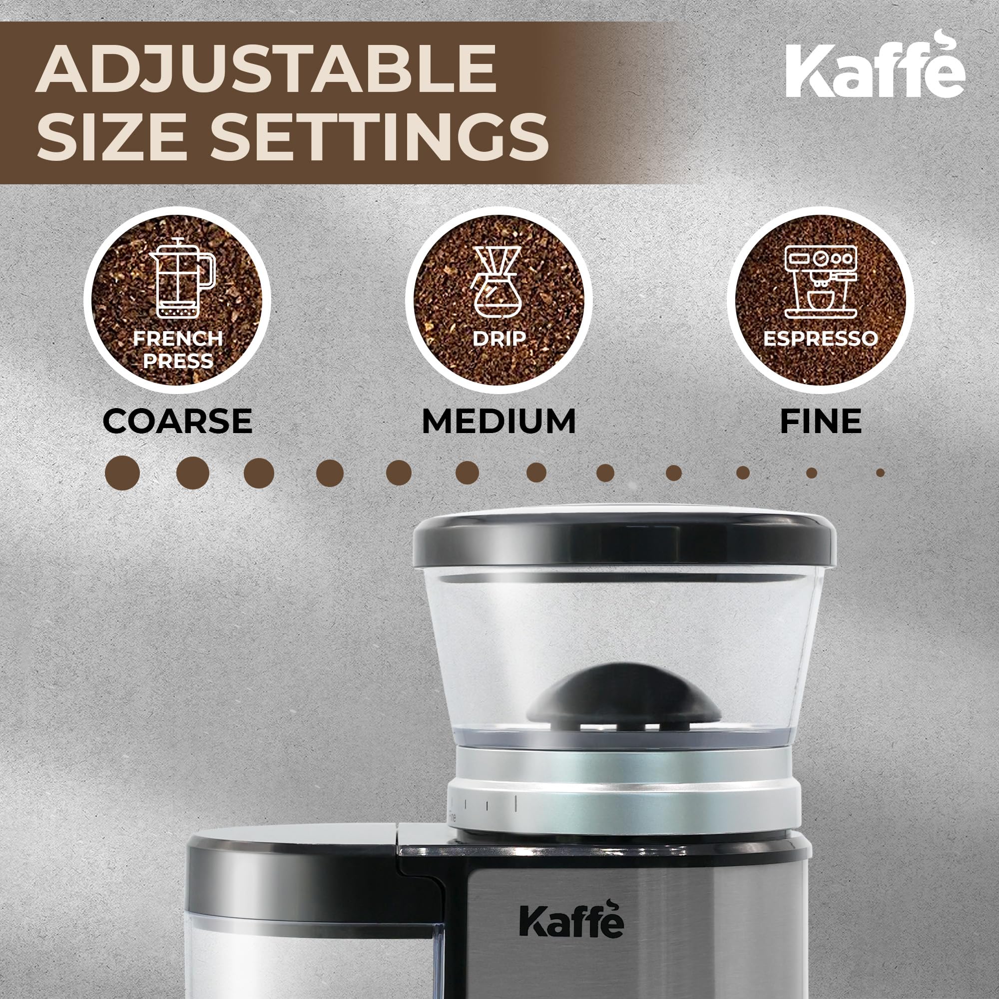 Kaffè Burr Coffee Grinder - Fresh Coffee! -2