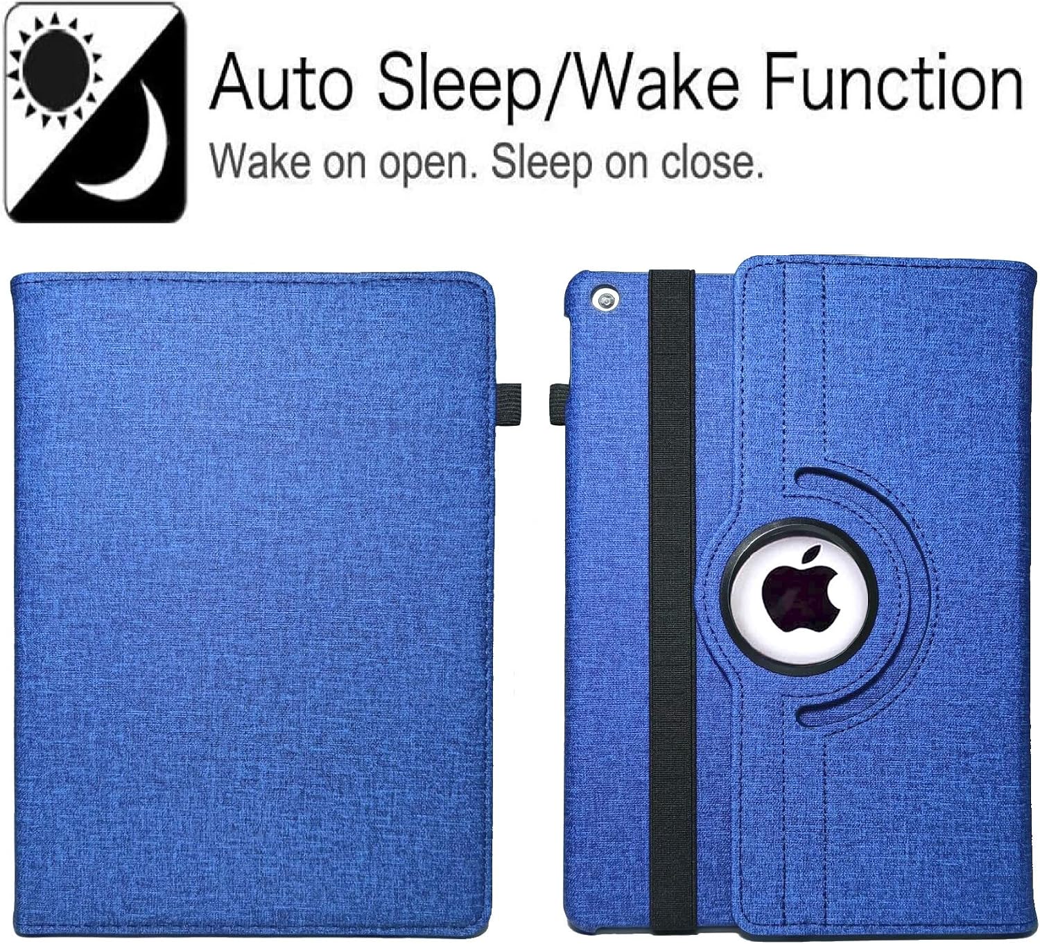 iPad 10.2" Case 9th Generation (2021) 2020 iPad 8th Generation Case / 2019 iPad 7th Generation Case, 360 Degree Rotating Stand Smart Case Protective Cover with Auto Wake Up/Sleep