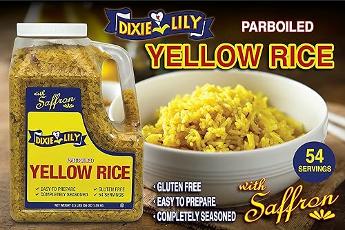 Miniatura 2 de Dixie Lily - Arroz amarillo con azafrán  jarras de 3.5 libras  Paquete de 2