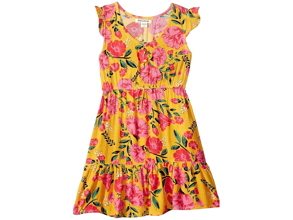 

Billabong Kids Sing It Dress (Little Kids/Big Kids) (Golden Glow) Girl's Dress, Yellow