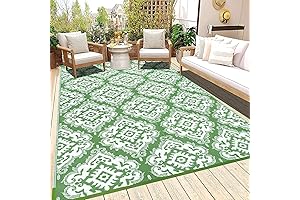 Ileading Reversible Outdoor Green Rug: Your Oasis of Comfort and Style