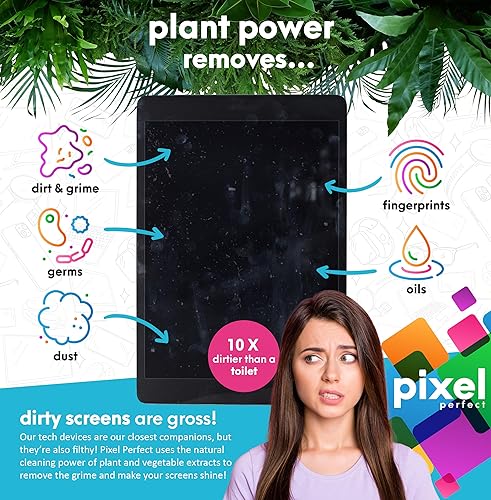 Miniatura 3 de Pixel Natural XL - Spray limpiador de pantalla para TV, portátiles, computadoras, monitores, kit de limpieza de teléfonos, 16.9 fl oz (16.9 onzas)