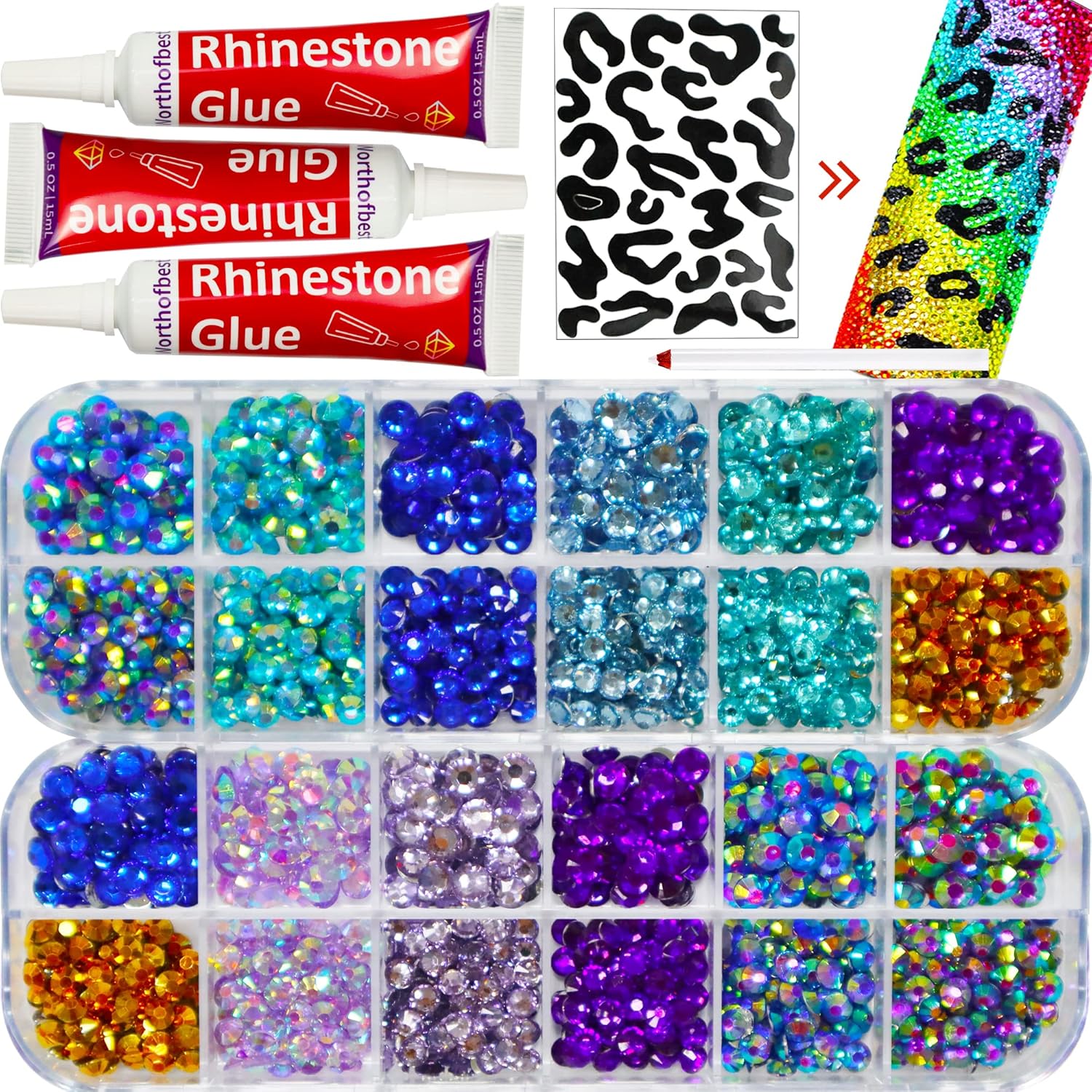 Bedazzler kit with Rhinestones Glue For Crafts Clothes