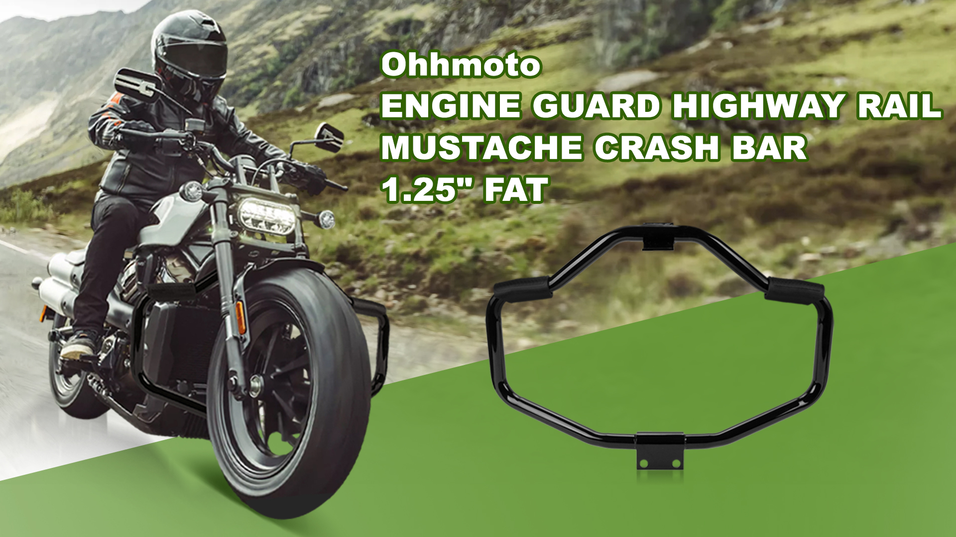 Psler Crash Bar Engine Guards For Sportster 1200 Custom XL1200C 2004-2023; Iron 883 XL883N 2009-2023; Roadster XL1200R '04-08; Forty Eight XL1200X '10-15( Black - View #5