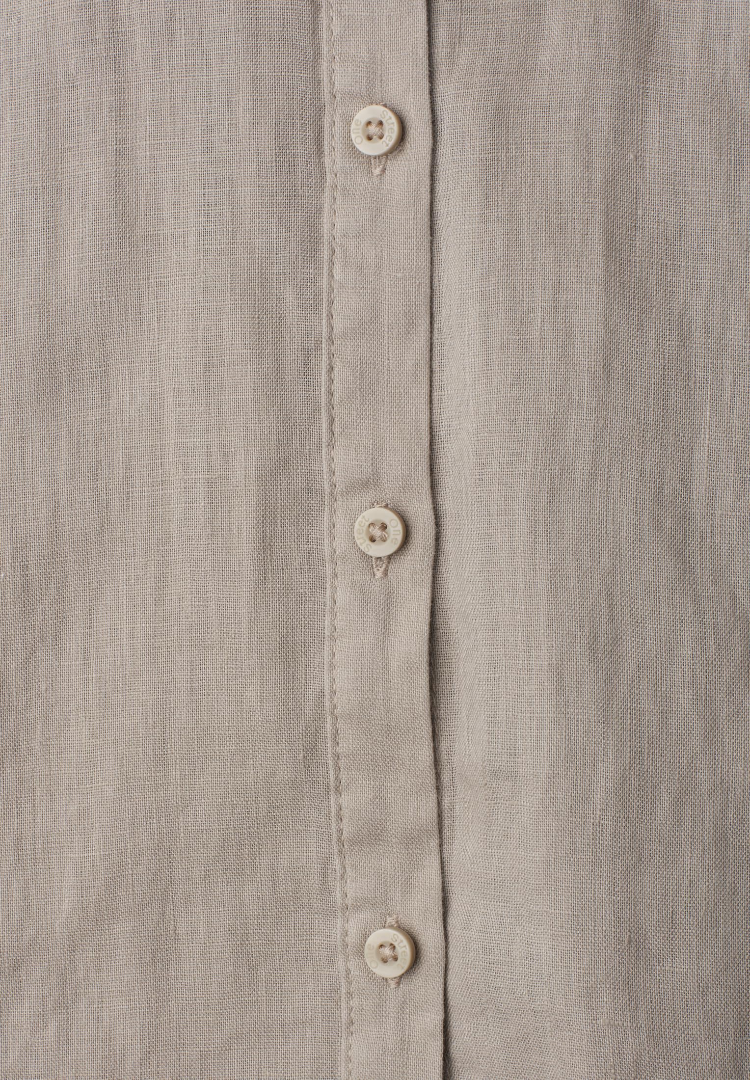 Street One Dropped Shoulder Bluse aus Leinen