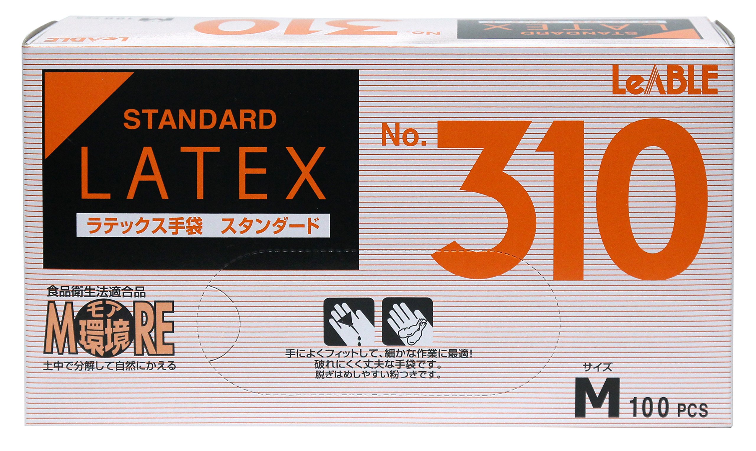 Amazon.co.jp: 大和工場 ラテックスゴム手袋 NO.310 Mサイズ 100枚