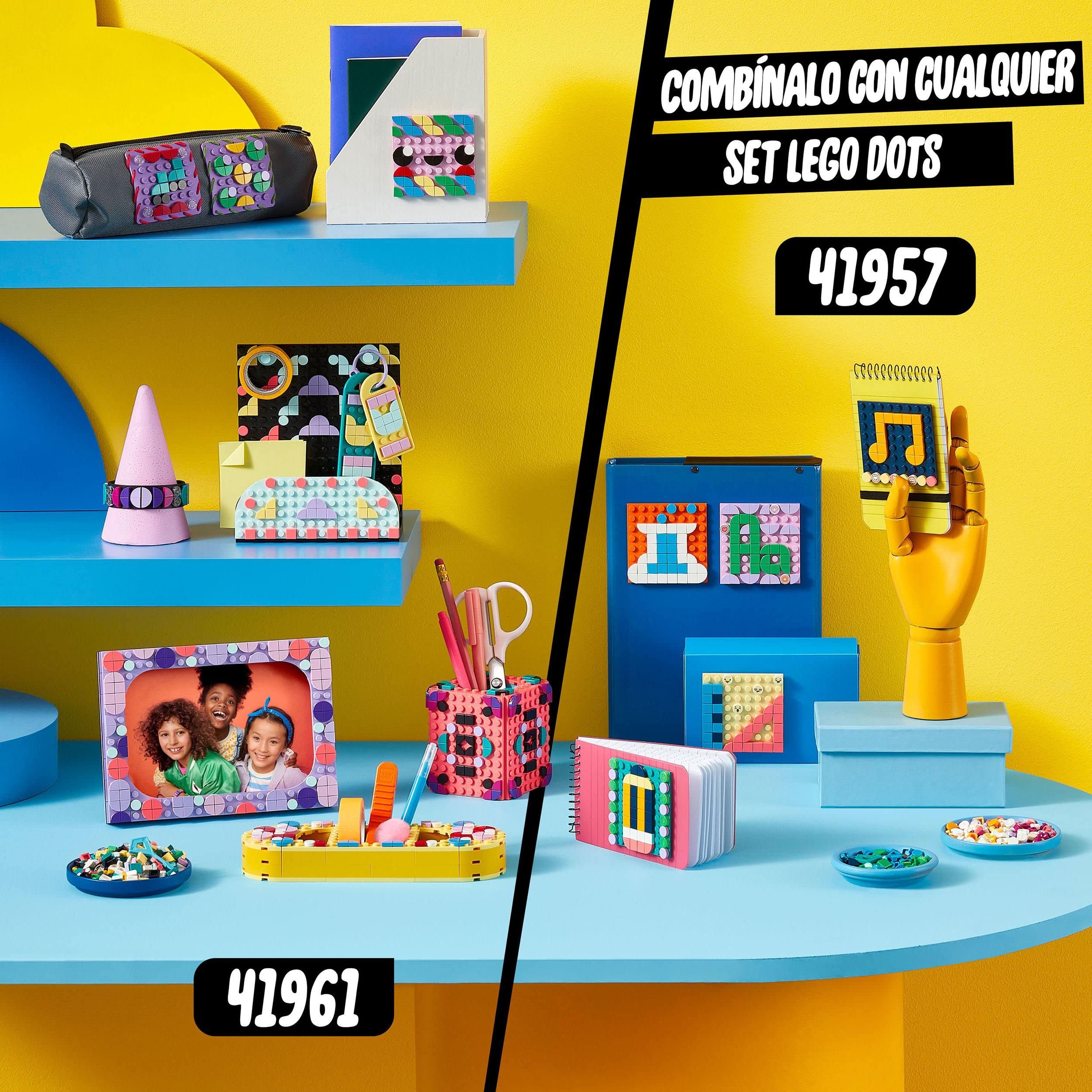 LEGO 41957 Dots Megapack de Parches Adhesivos 5en1, Juguete, Manualidades para Niños y Actividades Creativas, Decorar Libretas y Fundas de Móvil, Idea de Regalo