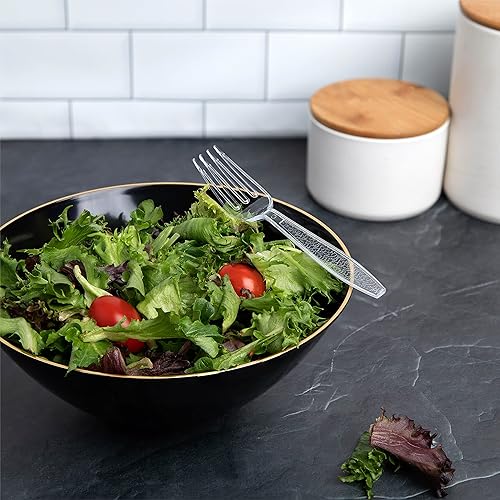 Miniatura 4 de Tenedores de plástico transparente resistentes, durable, desechables, 100caja.