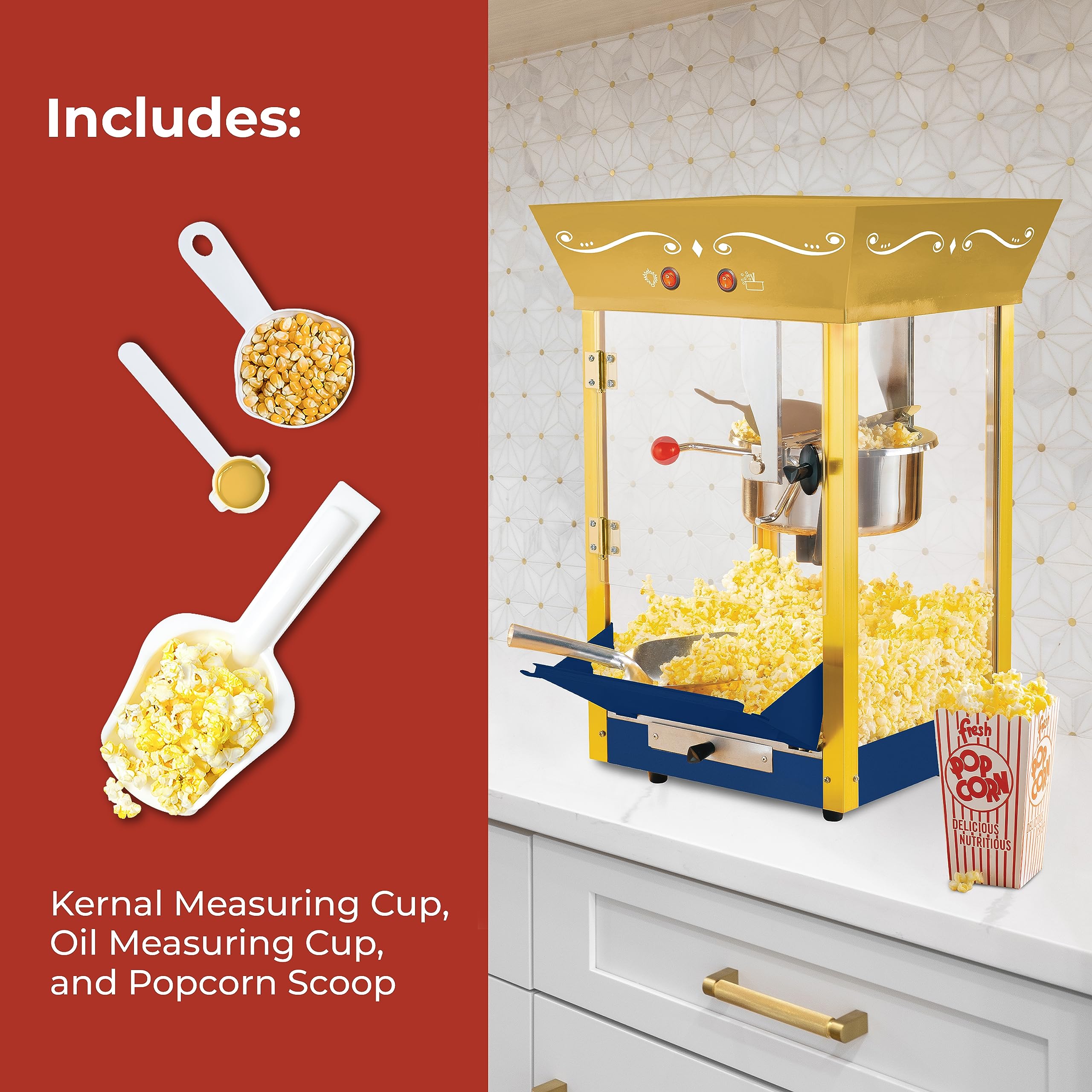 Goldrush Popcorn Machine - 8 oz. - Valley Popcorn Services