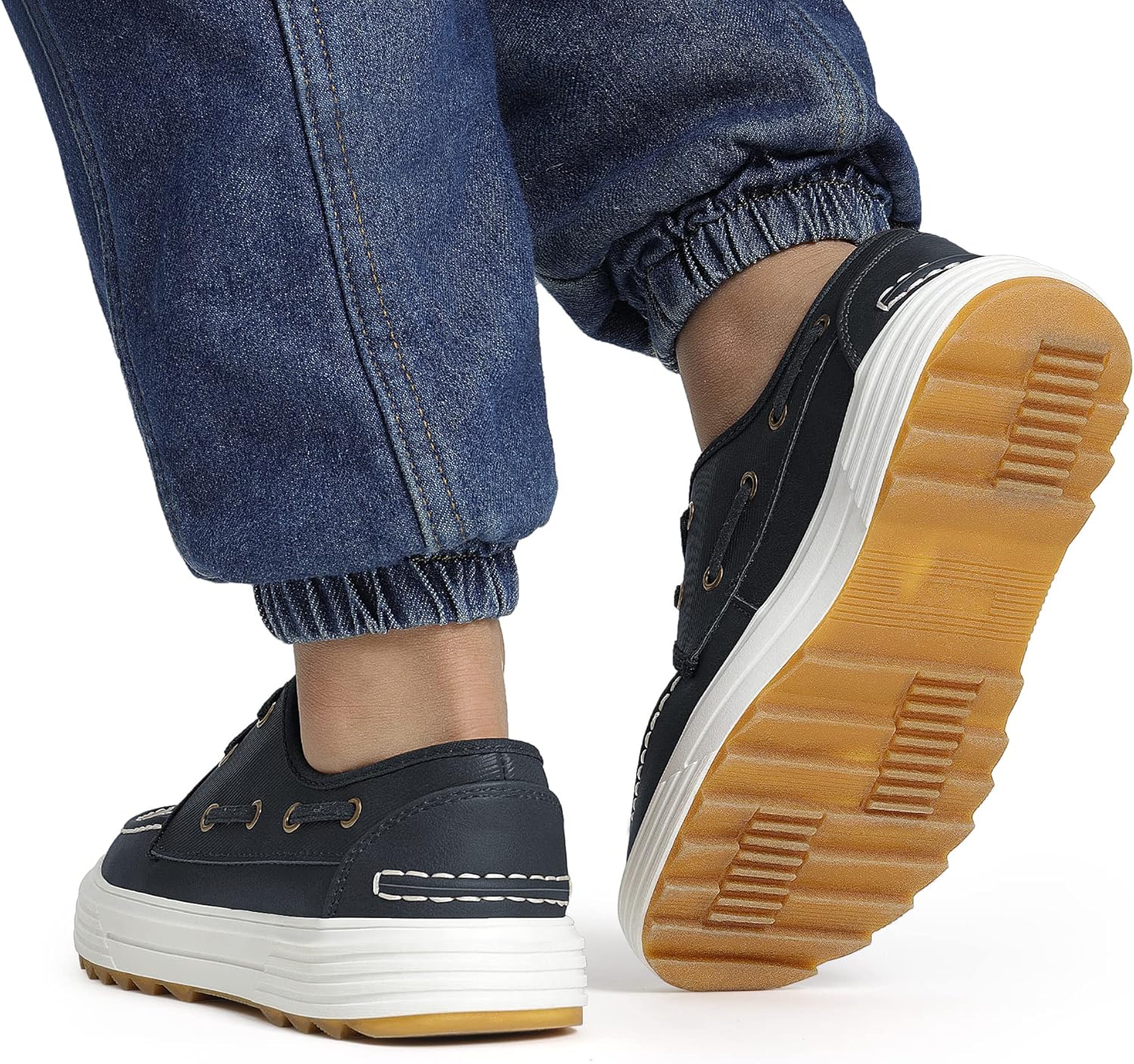 Bruno Marc Boy's Boat Shoes Slip on Loafers Dress Casual School Shoes - Image 8