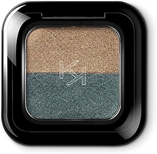 Amazon - KIKO MILANO Bright Duo Eyeshadow - 16 Warm Silver - Jungle Green