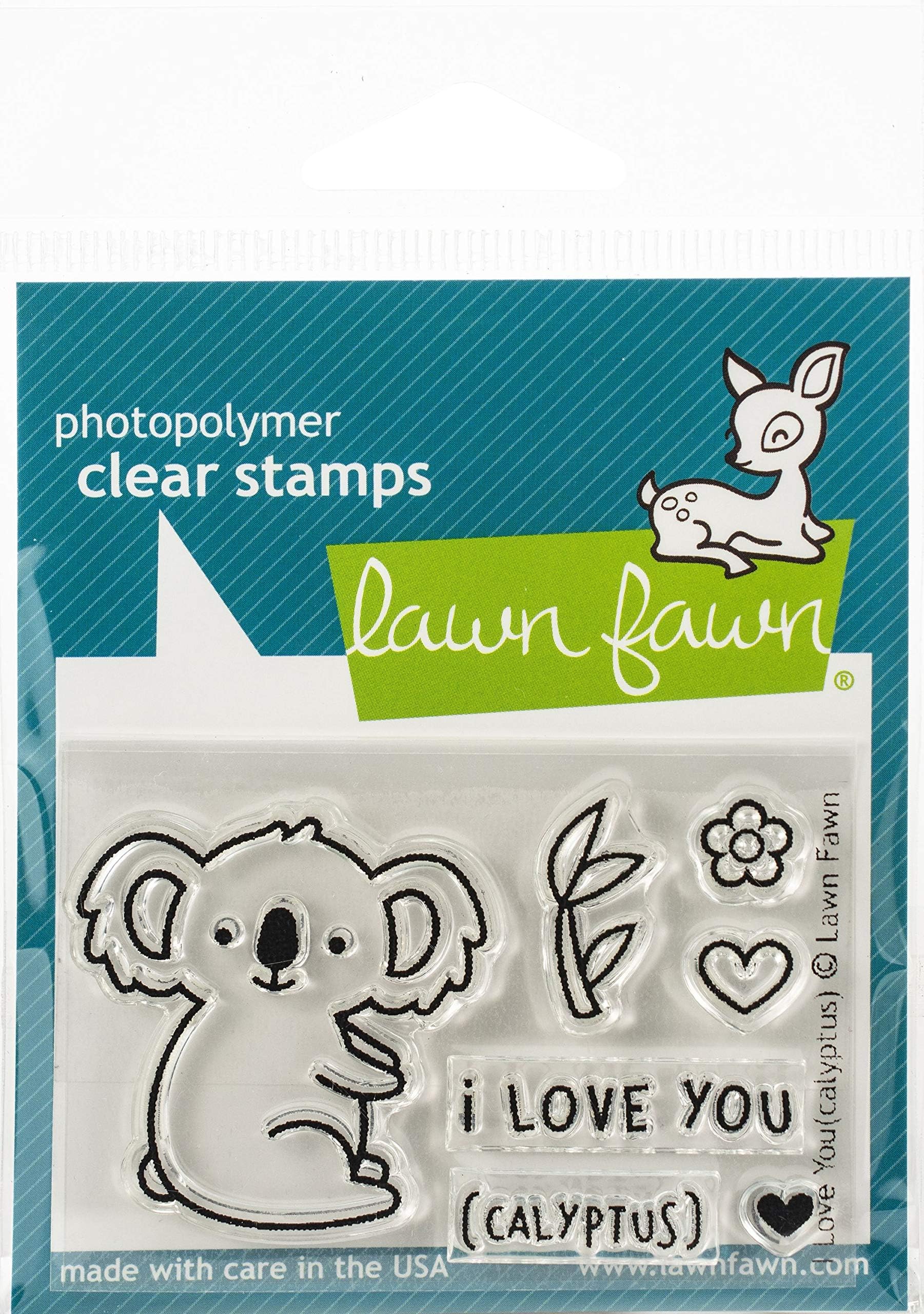 Lawn Fawn - i love you(calyptus) - clear stamp set