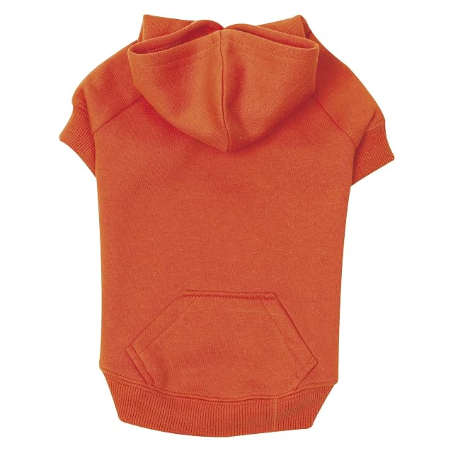 Zack & Zoey Basic - Sudadera con Capucha para Perros, 20", Color Naranja