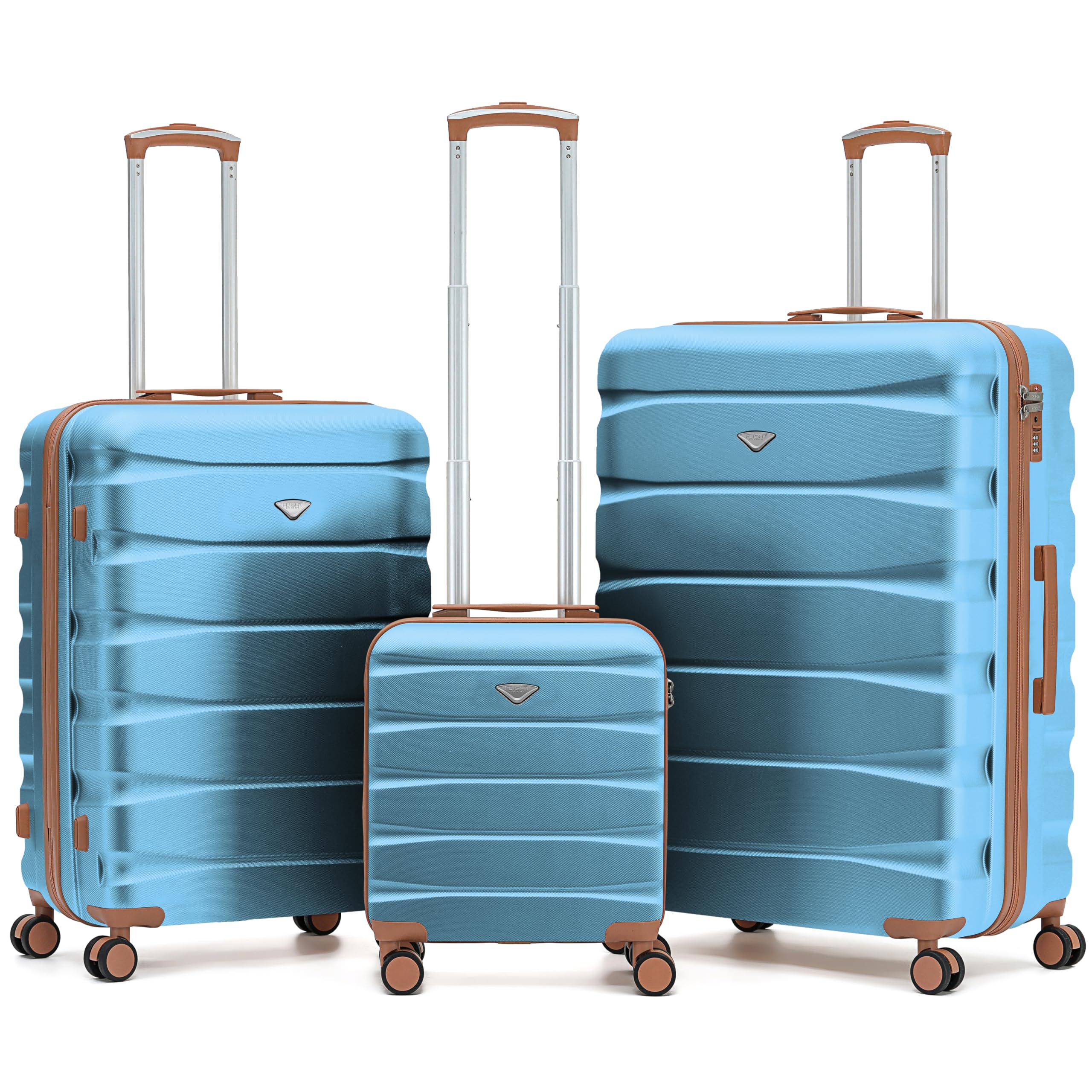 Flight Knight Underseat Cabin Suitcase 45x36x20cm | Free Hand Luggage for EasyJet & Wizz Air | Lightweight ABS Hard Shell with 8 Silent-Glide Spinner Wheels | Max Space Travel Bag — view 92