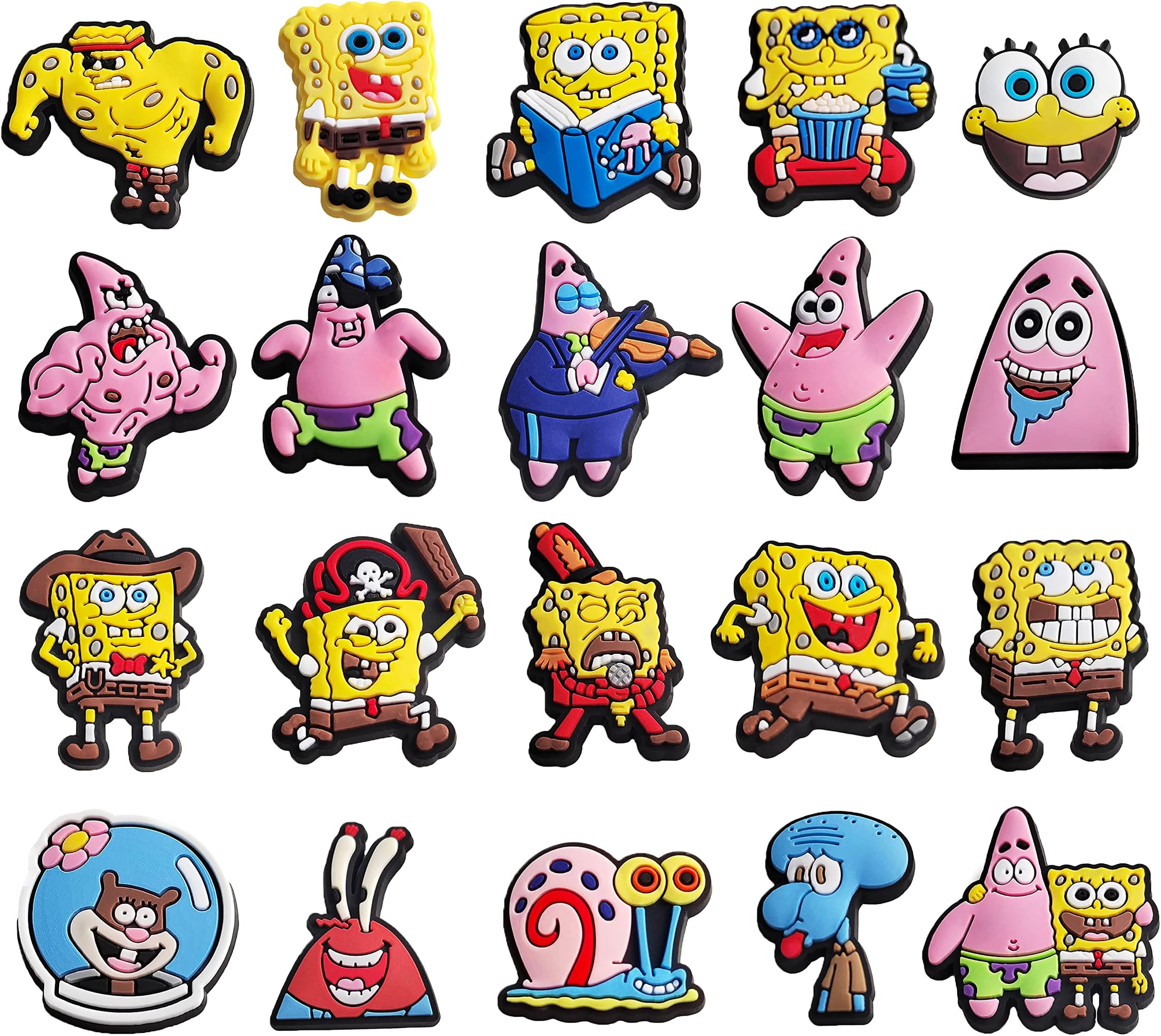 Shoe Decoration Charms, Cartoon Game Shoe Charms for Croc Charms, Cute Durable Water Proof Shoe Decoration Bracelet Wristband Accessories for Kids Boys Teens Adults Men Party Gifts