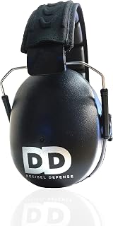 Decibel Defense 37dB NRR Professional Safety Ear Muffs - Top Rated Comfortable Shooting & Industrial Hearing Protection (Black)