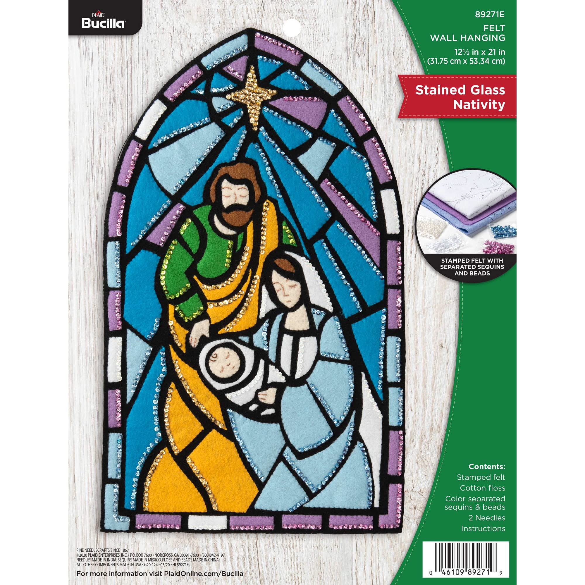 Nativity Scene Stained Glass