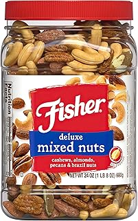 Anuncio Patrocinado - Fisher Snack Deluxe nueces mixtas, anacardos, almendras, nueces de Brasil (sin cacahuetes)
