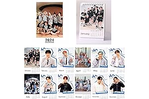 Korean K-pop-Idol Group Mini Desk Calendar 2024-12 Monthly Desktop Calendar for stay-kids%