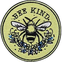 Bee Kind Patch Iron On | Sew-On Patches, Embroidery, Applique   Finally Home
