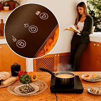 Cecotec Full Magma Slim hordozható indukciós főzőlap 2000W, 8 fokozat, üveg felület, érintőkijelző 6