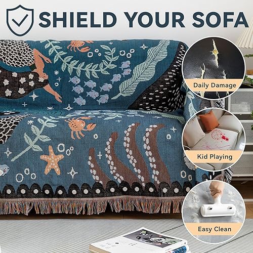 Vista 299 de VClife - Funda para sofá de 2 plazas o modular, de felpilla, antideslizante, lavable, apta para perros, protectora, caqui, 71 x 118 pulgadas 0 0