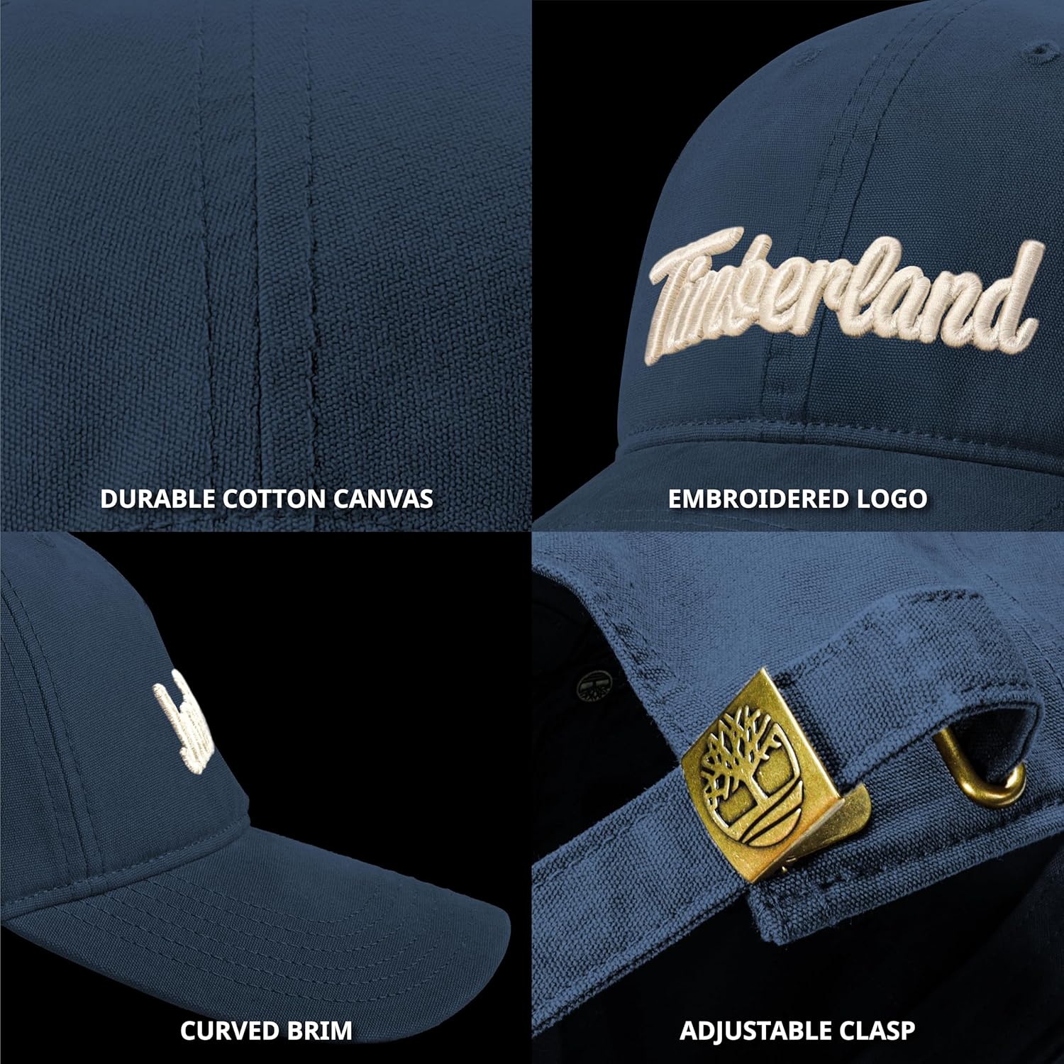 Timberland Mens Midland Beach Baseball Cap, Soft Cotton, Adjustable, Lightweight - Image 6