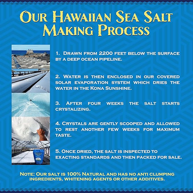 Kona Sea Salt Pure Kona Deep Sea Salt Medium Grind 6 oz miniatura 4