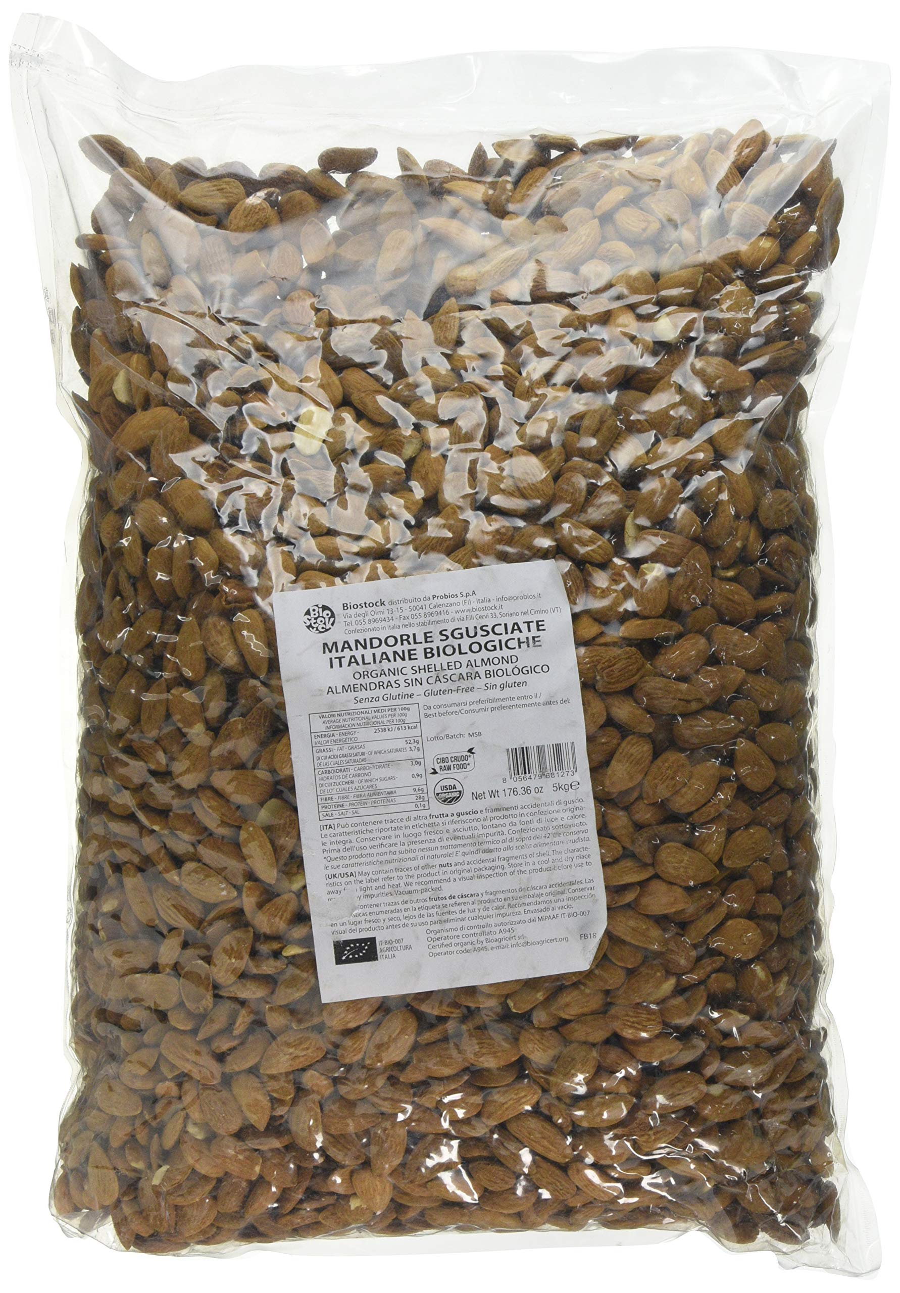 Probios, Mandorle Sgusciate Bio, 5 kg
