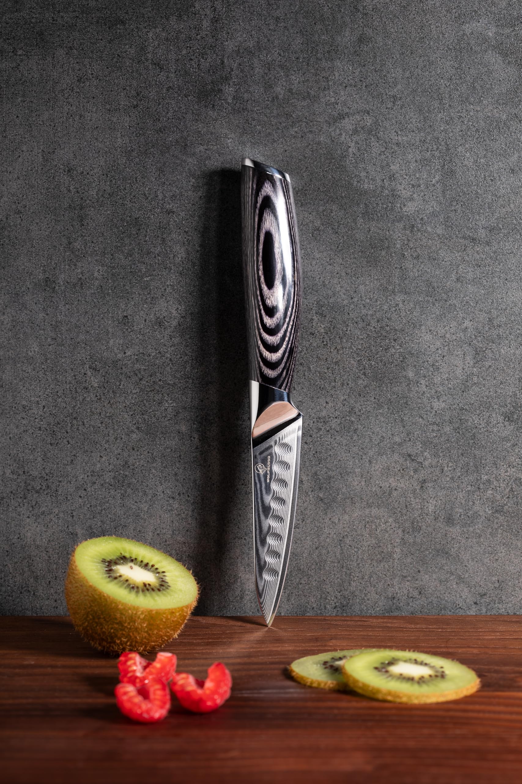 Wolfblood PRO Damastmesser S 20 cm Schälmesser | 67 Lagen Damaststahl