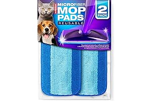 Reusable Mop Pads Compatible with Swiffer WetJet (2 Pack), Microfiber Mop Refill...