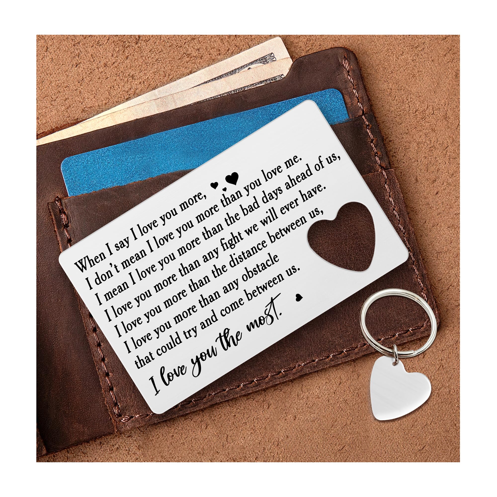 Hyturtle Anniversary Wallet Insert Card For Boyfriend Husband From Girlfriend Wife - Couples Wallet Love Note Insert, Romantic Gift Card For Boyfriend, Men - Anniversary Birthday Gift For Couple