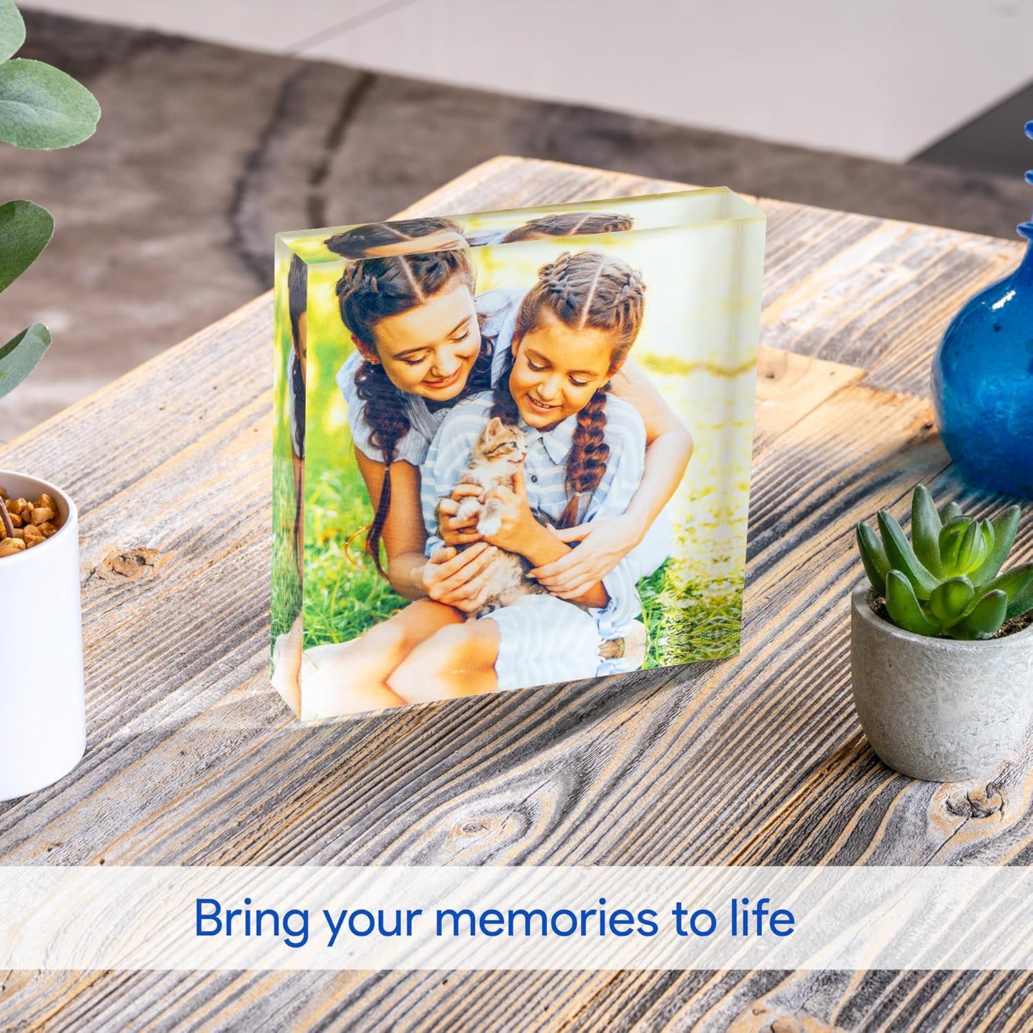 ArtToFrames Premium Acrylic Block Photo Print – 1.19 Thick Freestanding Custom 4×4 Photo Display, Ultra-HD Print, Glass-Like Clarity & Depth, No Frame Needed, Made in USA