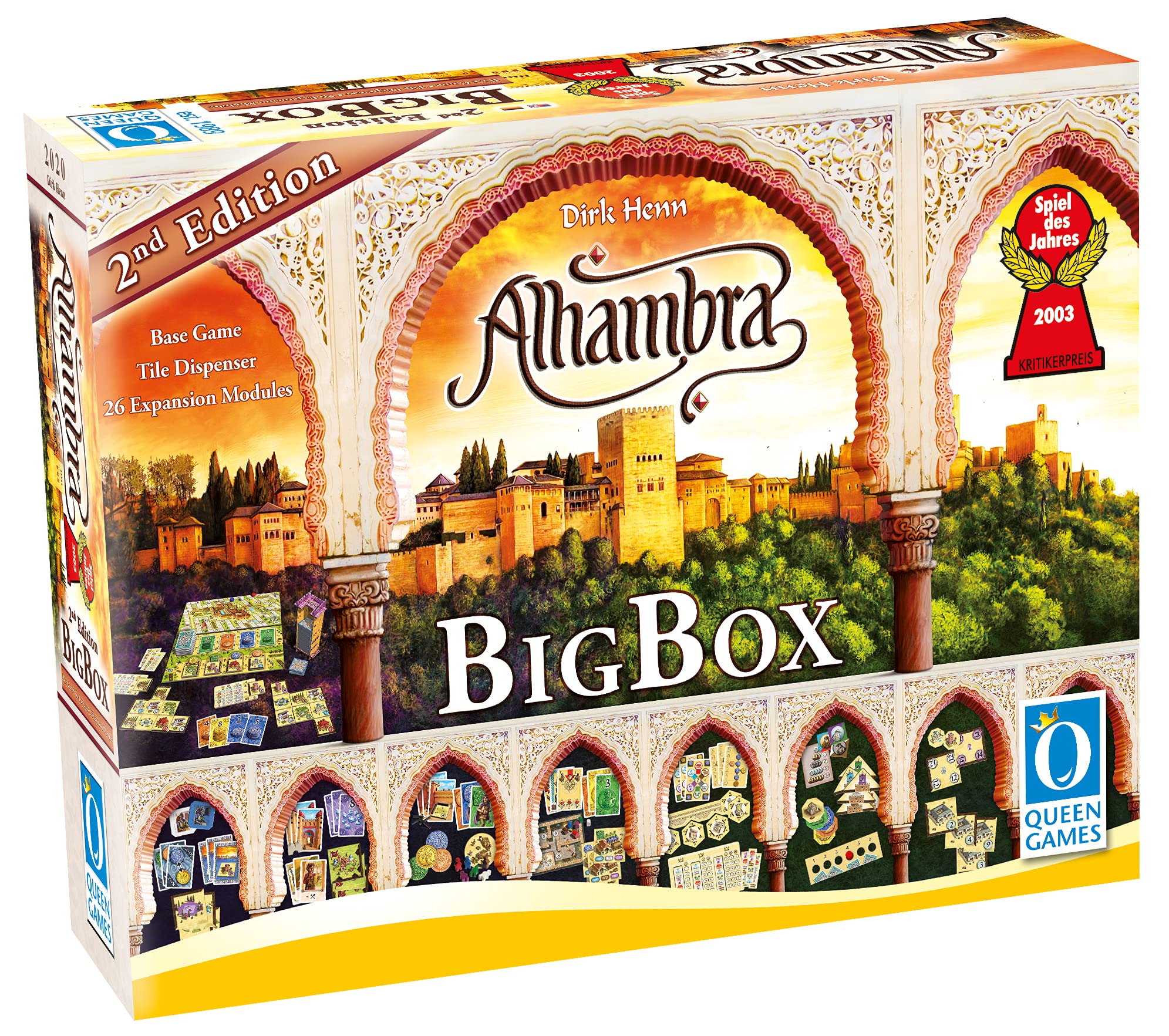 Queen Games 10525 - Alhambra 2nd Edition Big Box