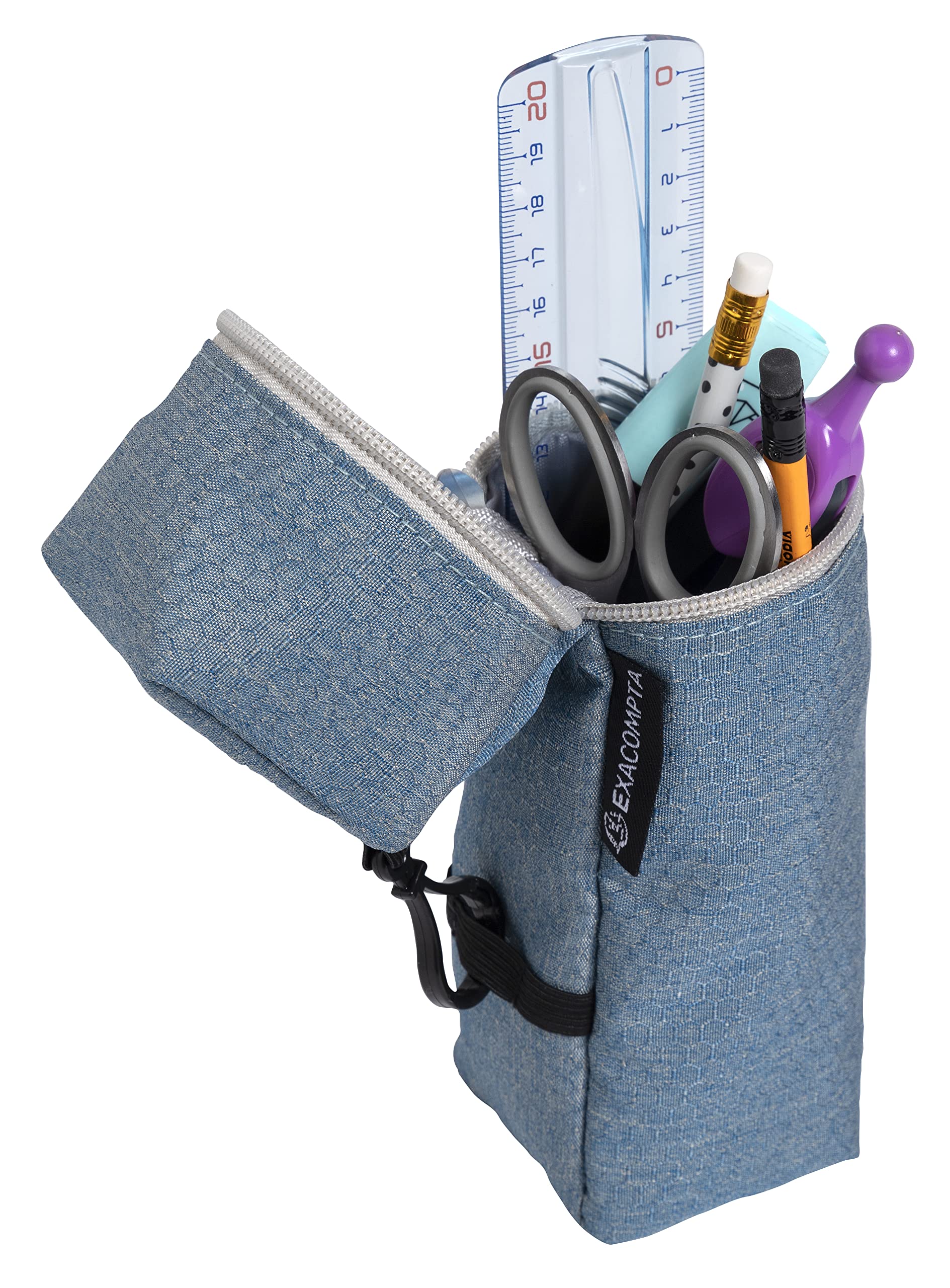Exacompta - Ref. 52790E - 1 Bee Blue polyester pencil case - Random colours, à l'unité - Image 3