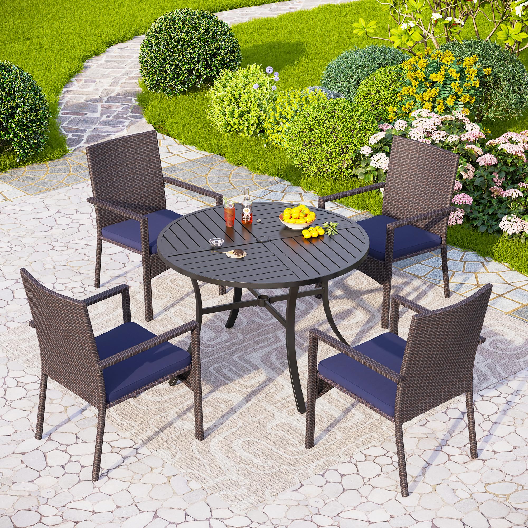 16ft patio umbrella Kozyard Butterfly 15' Outdoor Patio Double-Sided Aluminum Umbrella Crank  Base  Kozyard LLC