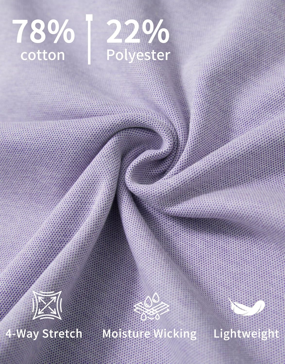 M MAELREG Quarter Zip Pullover Men Stretch Performance Mock Neck Moisture Wicking Golf 1/4 Zip Pullover Mens Sweatshirt - Image 5