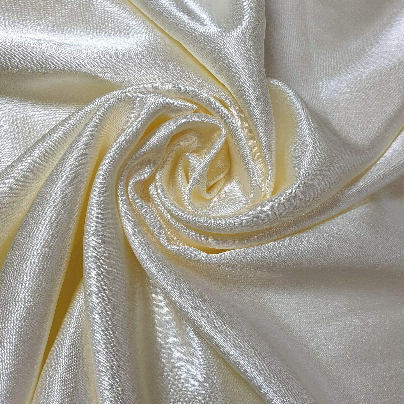 Buy 100 Polyester/Crepe Backed Poly Silk Silky Satin Fabric