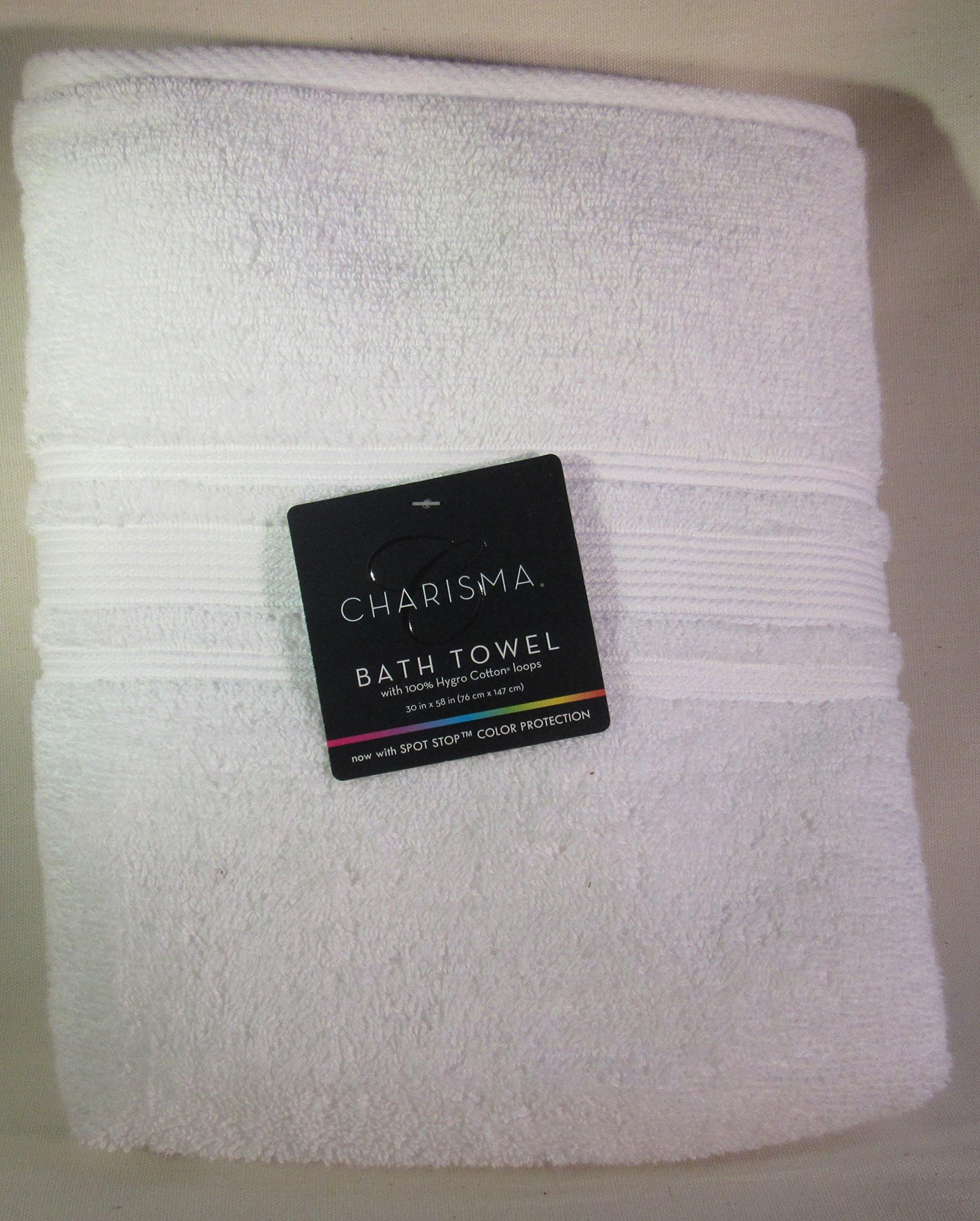 Amazon.com: Charisma Luxury Bath Towel - 100% Hygro Cotton, Classic ...