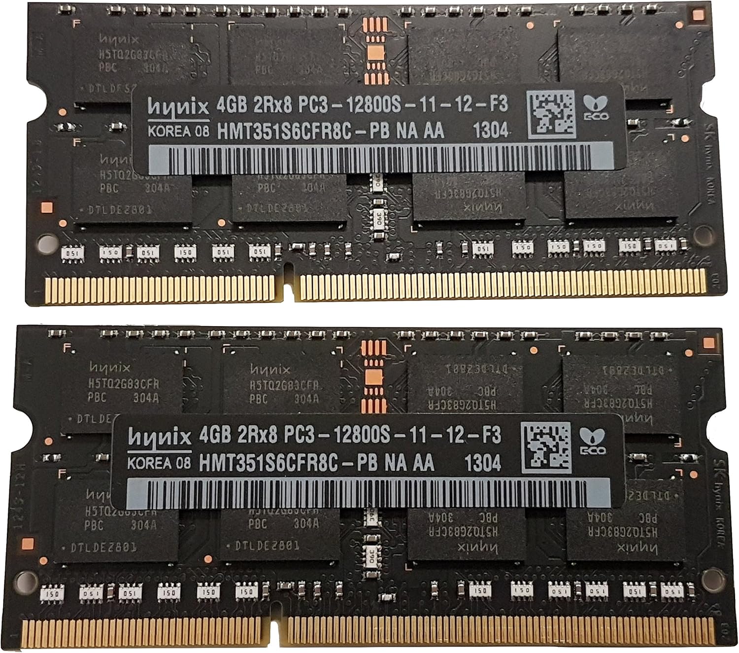 8GB RAM Kit (2x4GB) Hynix DDR3 1600mhz SODIMM Notebook Memory Laptop PC3-12800s HMT351S6CFR8C-PB