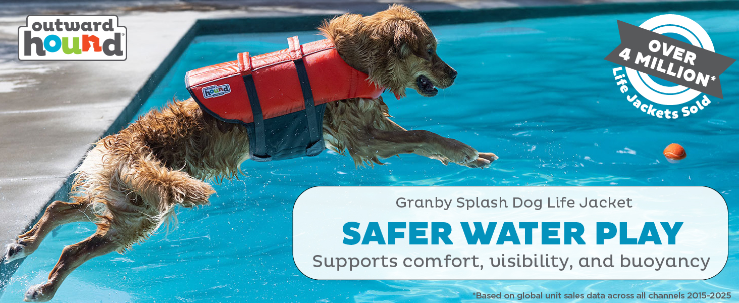 Amazon.com : Outward Hound Granby Splash Pink Dog Life Jacket, XS