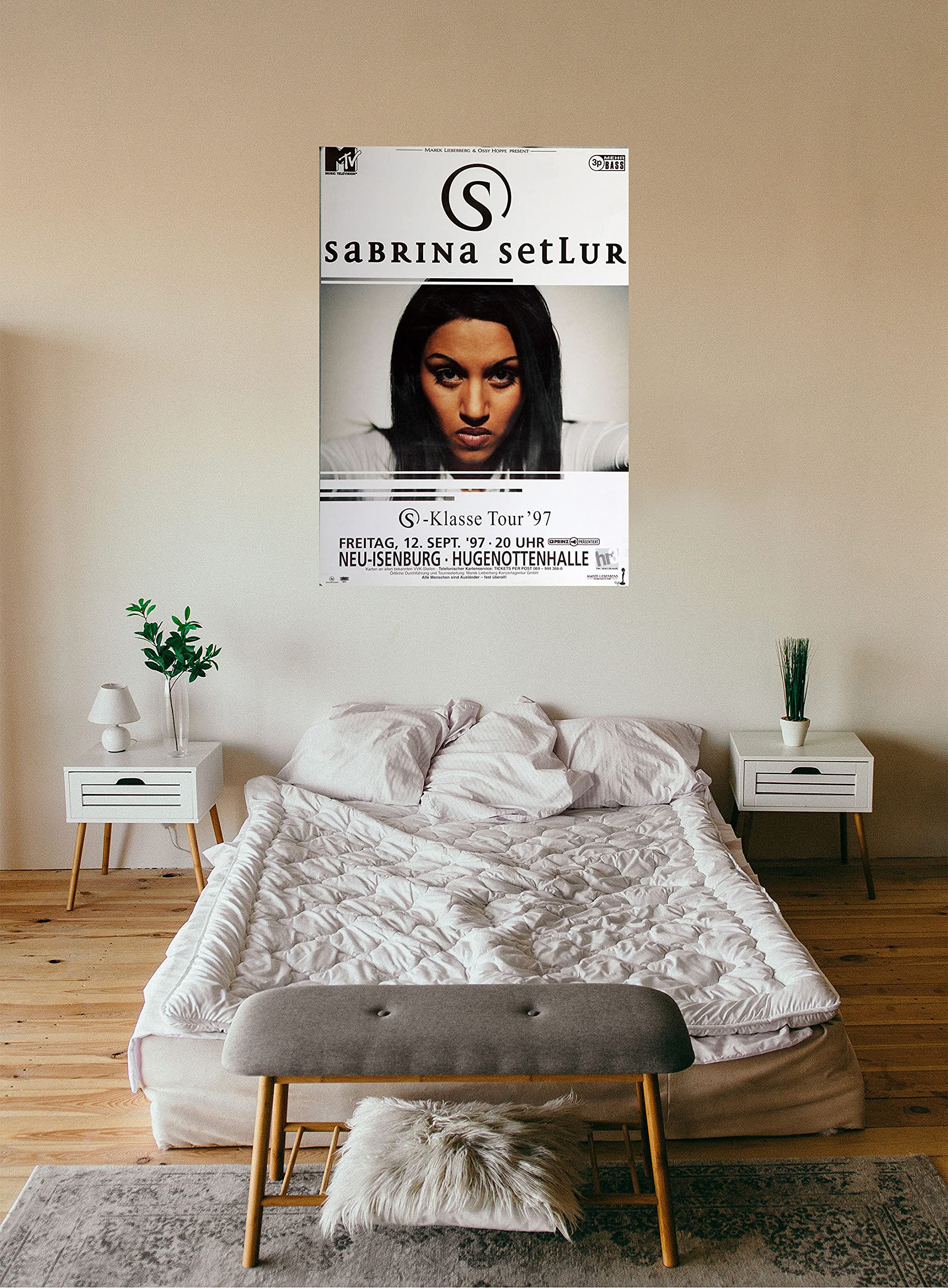 Premium Poster/Plakat | DIN A1 | Wanddeko | Live Konzert Veranstaltung » Sabrina Setlur - S - Klasse Tour ´97, Neu Isenburg 1997 «